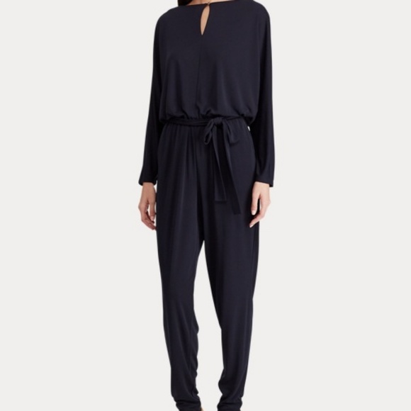 Lauren Ralph Lauren Pants - Ralph Lauren Petite Jersey Keyhole Jumpsuit PM NEW